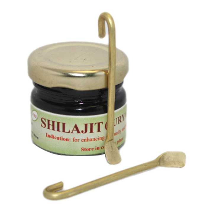 Mini Copper Spatula For Taking Out Shilajit / Silajeetn Spoon ( Comes in Set of 2 Pcs )