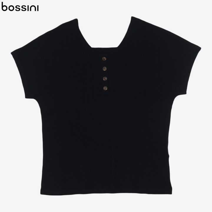 Bossini%20Ladies%20T-Shirts%20Short%20Sleeve%20round%20Neck%20Cotton%20Blend%20Comfortable%20Fit%20Casual%20Top%20002000131%20-%20Image%202