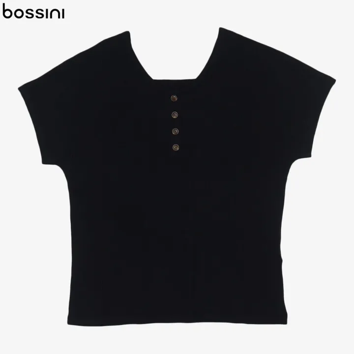 Bossini%20Ladies%20T-Shirts%20Short%20Sleeve%20round%20Neck%20Cotton%20Blend%20Comfortable%20Fit%20Casual%20Top%20002000131%20-%20Image%202