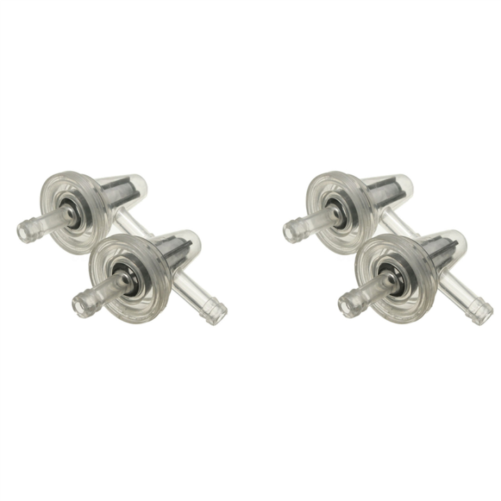 4X MOTORCYCLE SNOWMOBILE CLEAR INLINE GAS RIGHT ANGLE FUEL FILTER 1/4 6