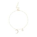 【Hottest Trends】Moon Star Hidden Moon Pearl Necklace Clavicle Chain Female Super Fairy Temperament God Neck Chain Pendant Choker Collar. 