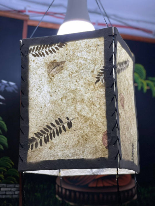 Leaf Lamp Shades For Home Or Restaurants, Handmade, Lokta Paper, Nepali Kagaj Made In Nepal