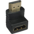Hdmi Female To Hdmi Male 90 Degree Right Angle Adapter. 
