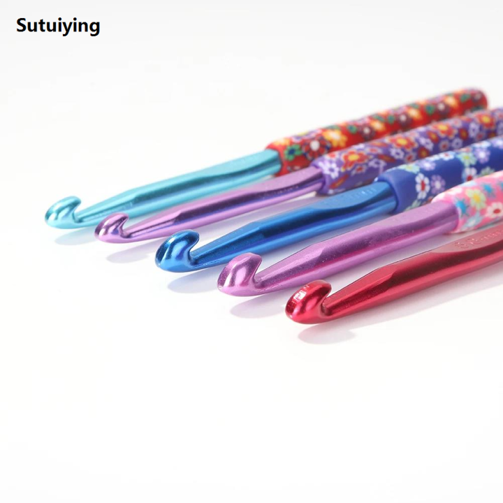 Sutuiying%205pcs%20Aluminum%20Alloy%20Knitting%20Needles%20Crochet%20Hooks%20Weave%20Crochet%20High%20Quality%20Needles%20Set%20Sweater%20Knitting%20Yarn%20Knit%20hook%20Tool%206.5/7/8/9/10mm%20-%20Image%205