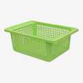 Gem Plasticware Rectangular Jali Tray 2016 Green. 