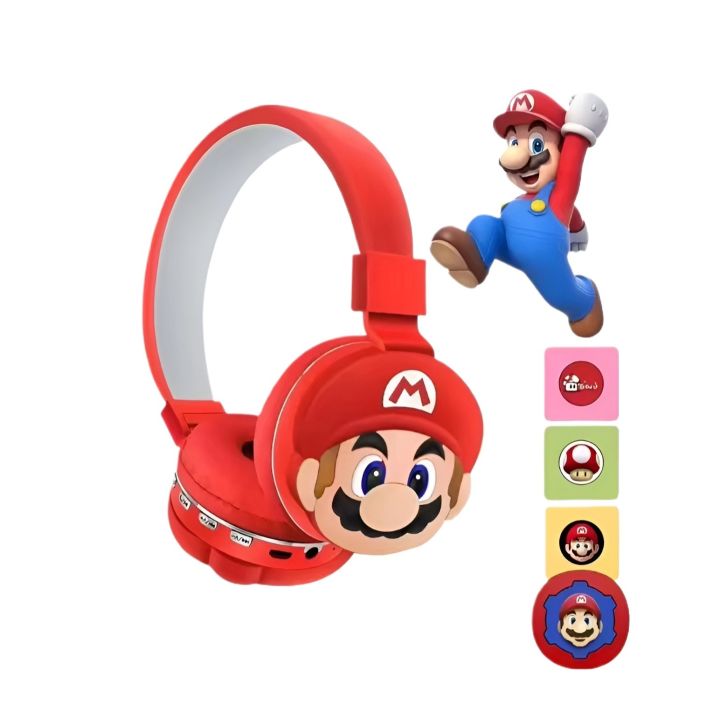 Mario%20AH806Q%20wireless%20headset%20kids%20headphone%20cute%20cartoon%20earphones%20BT%20earphone%20headphones%20for%20Kids%20-%20Image%205