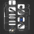 Rechargeable Pen Lights with Pupil Gauge & Ruler for Nurses Doctors, Echargeable, 2Pcs. 