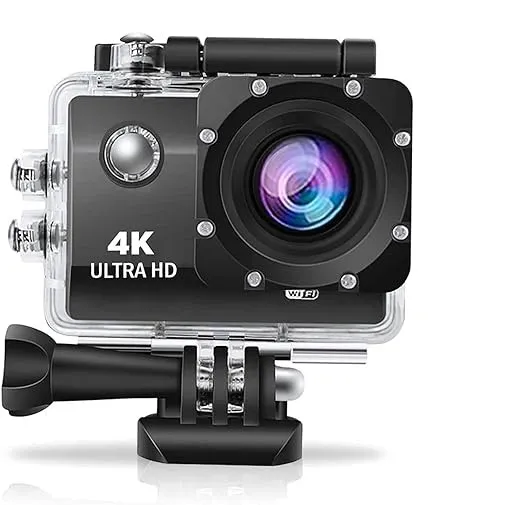 4K 30FPS Action Camera Ultra HD Underwater Camera 170 Degree Wide Angle 98Ft Waterproof Camera | go pro camera for vlogging