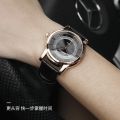 【LinkGlobal】Genuine Watch Genuine Leather Strap Watch Men's Quartz Watch Business Fashion Handsome Men's Watch [Top-notch quality]. 