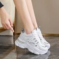 Brand New  Wedge Korean Shoes Fashion Thick-soled Casual Ladies Comfortable Sneakers. 