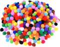 25 Pcs Random Coloured Pom Poms - Kids Crafts. 