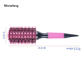 Wenefang Salon Pink Round Wooden Curling Comb Brushes Boar Bristle Mix Nylon 2025 New Round Rolling Brush Professional Hair Fluffy Stylin Supplies. 