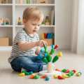 Wood Blocks Colorful Cactus Wood Blocks High Quality Drop-resistant Puzzle Building Blocks Durable Real Wood Children Education Toys Educational Toys. 