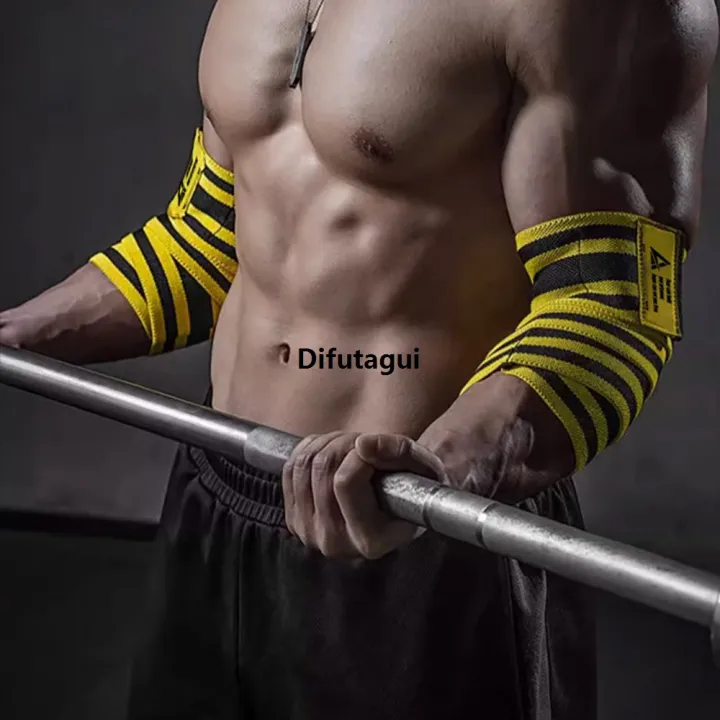Difutagui%20KneeProtection%20Push%20Lengthening%20Sports%20Fitness%20Bandage%20Elbow%20Brace%20Bodybuilding%20Gym%20120cm%20Elbow%20Brace%20Men's%20Wrap%20Support%20%5B1PC%5D%20-%20Image%203