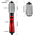 Linguolin 2 Replaceable Head 360 Rotating AirFlow Hot Air Brush Hair Straightener Curler Iron Volumizer Blowers Electric Hair Dryer Comb. 