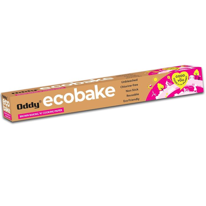 Oddy Uniwraps Ecobake Brown Cooking Baking Paper 10'' X Mtrs