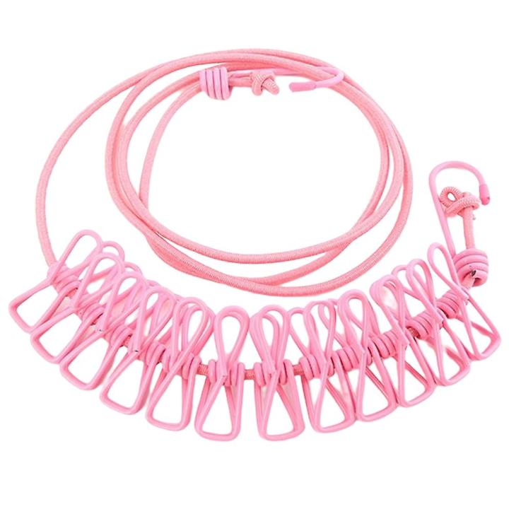 12 Clips Cloth Drying Rope