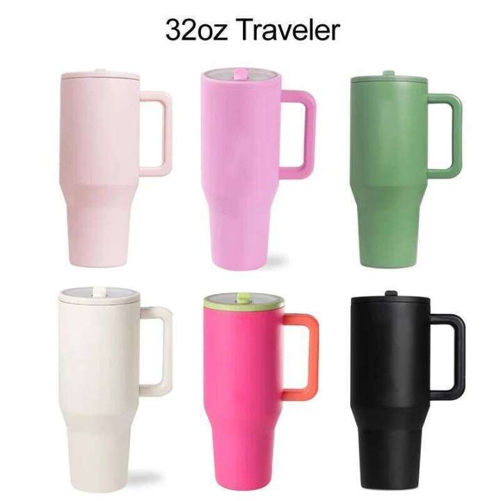 NEW%20Hydrojug%20Traveler%2032OZ%2040OZ%20Tumbler%20with%20Handle%20Straw%20Lid%20Stainless%20Steel%20Vacuum%20Insulated%20Car%20Mug%20Thermal%20Iced%20Travel%20Cup%20-%20Image%204