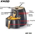 Khind 4.6L Double Knob Air Fryer. 
