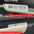 Ktteay Car Window Glass Lift Switch Panel Trim Stickers for Freed Air Crosstar 2024 Interior Accessories Silver RHD. 
