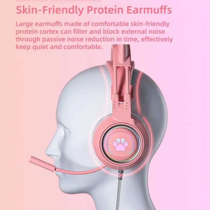 Cat%20Ear%20Gaming%20Headset%20For%20PS4%20PC%20Nintendo%20Switch%20Tablet%20Smartphone,%20Stereo%20Surround%20Glowing%20LED%20Light%20RGB%20Ear%20Headphones%20With%20Mic%20-%20Image%203