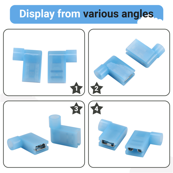 40pcs%2090%20Degree%20Insulated%20Female%20Push%20On%20Wire%20Terminal%20Connector%20-%20Image%207
