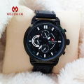 Millenium MW98647 Fashion Waterproof Chronograph Design Watch for Men - Black. 