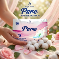 PURE Extra Care XL 290mm Ultra Thin Day Pads | Sanitary Pads | 10 Pads | Anion Chip | Leak Guard. 