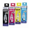 Epson 664 Genuine ink L130/ L220/ L310/ L360/ L365/ L380/ L385/ L405/ L455/ L485/ L550/ L555/ L565/ L605/ L655/ L1300/ L1455/ L110/ L210/ L220/ L300/ L350/ L355/ L365/ L385/ L455/ L485/ L550/ L555/ L655/ L800, Printers Black+Cyan+Yellow+Magenta Ink Bottle. 