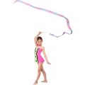 Sparkling Dance Ribbon, 78.7 Inch Long Rhythmic Ribbons Wand , 4 Pieces Dancing Ribbon Streamer. 