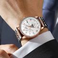 POEDAGAR brand new luxury sports waterproof stainless steel quartz men's watch. 