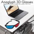 5x Red and Blue Anaglyph Dimensional 3D VISION Glasses For TV Movie Game DVD. 