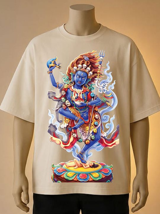 Kali%20God%20Graphic%20Printed%20T%20shirt%20-%20Cream,%20Maroon,%20Brown,%20White,%20blue,%20Black%20-%20Image%202