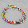 New goods tideEr women's jewelry gift bohemian colle Shin pull seed beads necklace Lady's string collar charm color handmade thing. 