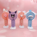 Sanrio Cartoon Portable Handheld Small Fan Cute Mini Kuromi Melody Children Students Desktop Small Electric Fans. 