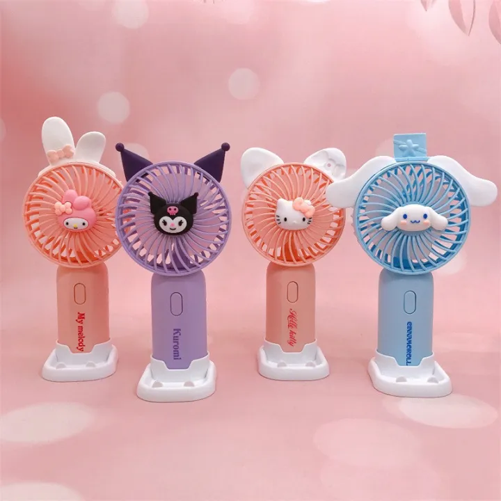 Sanrio%20Cartoon%20Portable%20Handheld%20Small%20Fan%20Cute%20Mini%20Kuromi%20Melody%20Children%20Students%20Desktop%20Small%20Electric%20Fans%20-%20Image%205