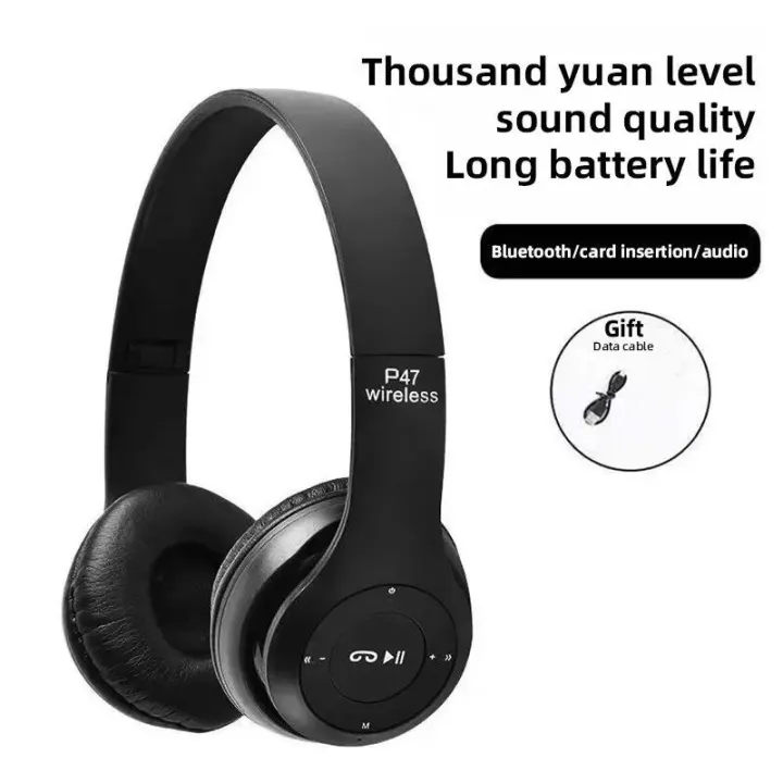 Fashion%20Stereo%20P47%20Headset%205.0%20Bluetooth%20Headset%20Folding%20Series%20Wireless%20Sports%20Game%20Headset%20for%20iphone%20HuaWei%20XiaoMi%20-%20Image%203