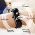 DISICHEN M3 Led Watch Color Screen Smart Sports Bracelet Running Swimming Waterproof Touch Heart Rate Men's And Women's Silicone Watch Affordable. 
