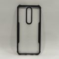 Oppo F11 /Oppo F11 Pro Cover (Same Size) Clear Transparent Black Bumper  Cover Case -Non Yellowing. 