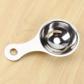 NAMUNY 2X Separator of Egg Yolk in Stainless Steel Separator White Egg Sieve Device Mini Kitchen Utensils (13 x 7 x 2.8 cm). 