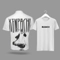 Bleach Kenpachi Printed T-Shirt – Anime Graphic Printed| Both side printed | White Anime T-Shirt. 