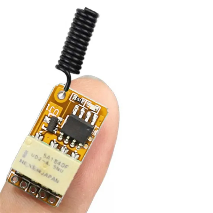 Mini Rf Button FORIDE 2X Push Button Saving Mini Relay RF Wireless Switches DC3.7V-12V ...