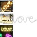 Neon Light LED Lightning Sign Shaped Decor Light Wall Decor For ChistmasBirthday PartyKids Room Living Room Wedding Party Decor (Warm White). 
