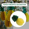 NAMUNY 12 Pack Pineapple Honeycomb Centerpieces Tissue Paper Pineapple 8 Inch Supplies Table Hanging Decoration Hawaiian Luau Birthday Wedding Home Favor. 