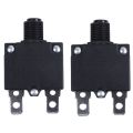 (COKP) 2X AC 125/250V 10A Circuit Breaker Thermal Overload Protector Black. 