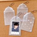 Pvc Card Holder Decorative Transparent 3-Inch Student Card Holder Pvc Card Holder for Student School Office Id Card Event. 