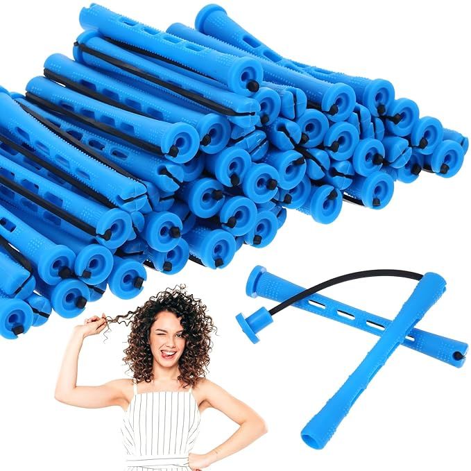 Curling Rods Set,10/ 20/30/40pcs Combination Pack, Perm Rods for Natural Hair, Cold Wave Rods Hair Rollers for Women