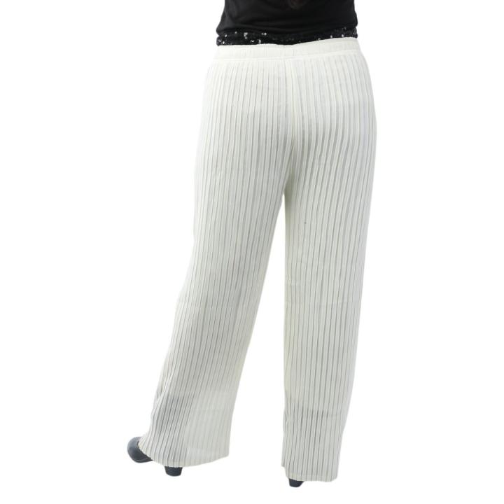 Off-White%20Stripe%20Plain%20Palazzo%20For%20Women%20-%20Image%204