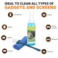 NIGSUR 2-Pack 3 in 1 Screen Cleaning Kit with Brush and Micro Fiber Cloth for PC Laptops LCD LED Mobiles & TV. 