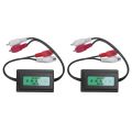 fasdaga 2pcs 3.5mm Car Amplifier Audio Noise Filter Ground Loop Isolator Suppressor New. 